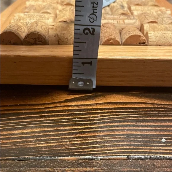 Handcrafted by Papa’s Toys Wooden Cork Display Trivet Reclaimed Cork Pad Frame - Picture 6 of 10